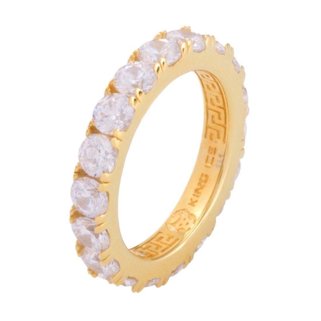 King Ice 4mm Brilliant-Cut Ring - Gold - GOLD